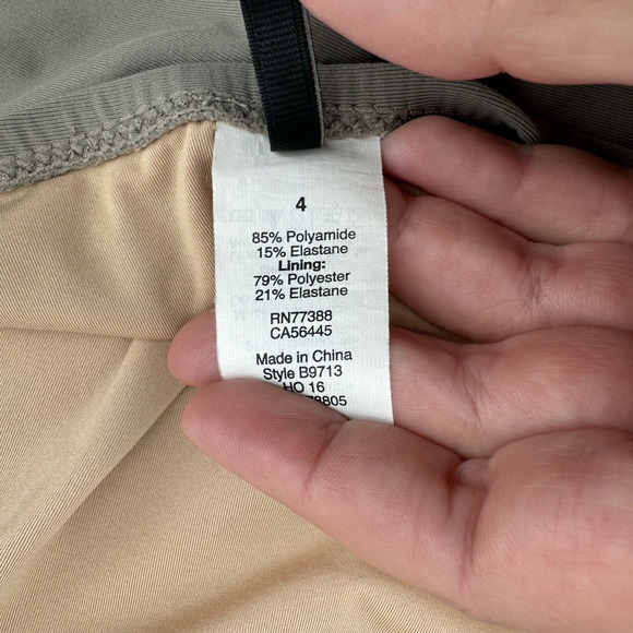 J. CREW B9713 Cutout Halter Monokini Swimsuit Gray Sz 4 One Piece Bathing Suit - Picture 7 of 7